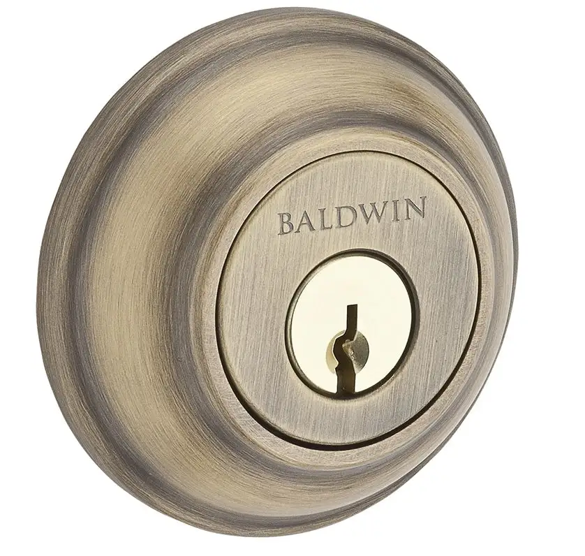 Baldwin SCTRD049 Traditional Round Single Cylinder Deadbolt