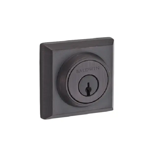 Baldwin SCTSD152 Traditional Square Single Cylinder Deadbolt