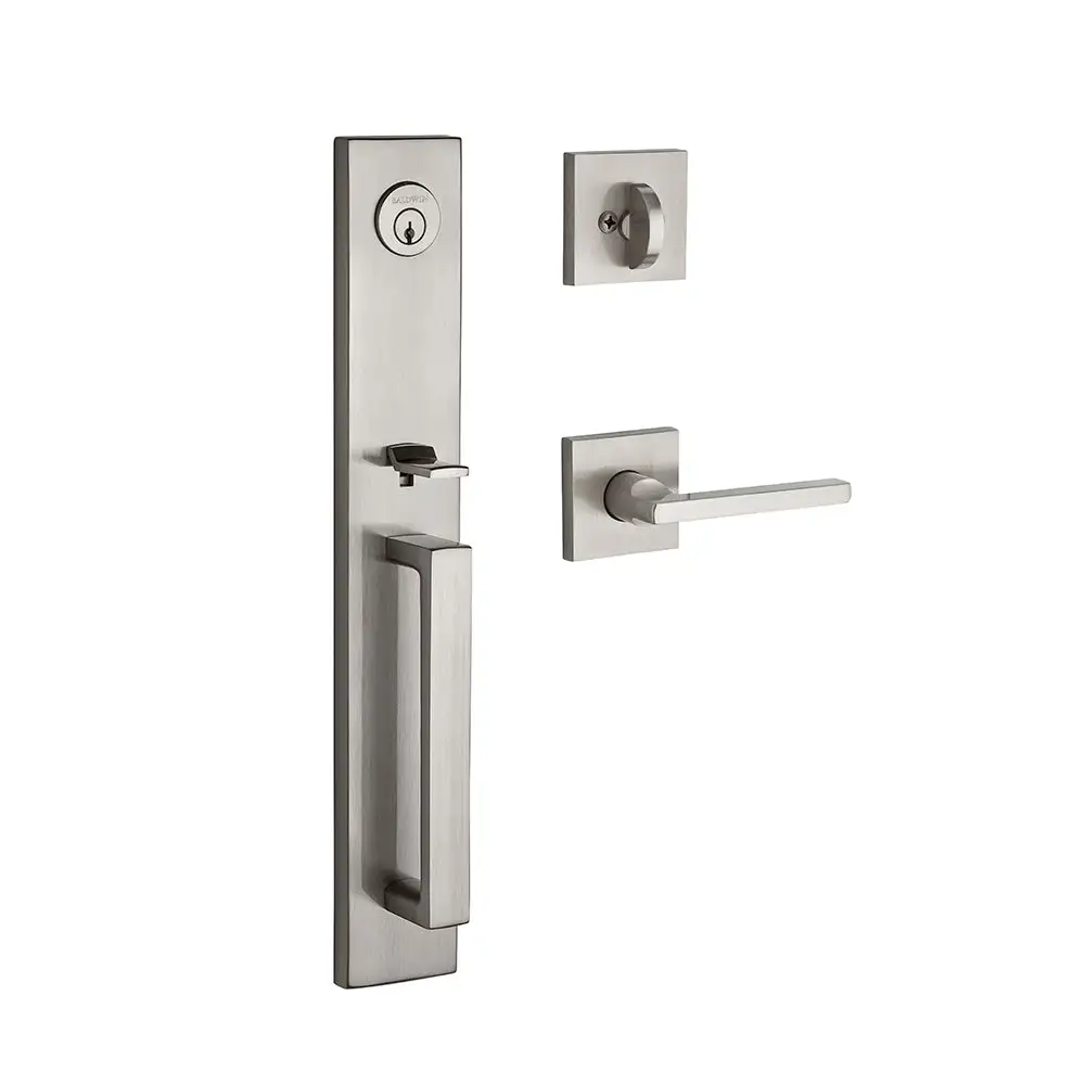 Baldwin Santa Cruz Square Lever with Contemporary Square Rose