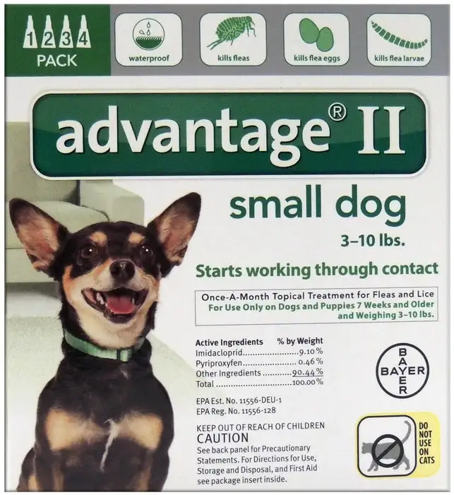 Bayer 81520240-AGD Advantage II Flea & Tick Drops