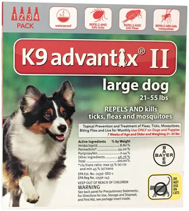 Bayer 81520399-AXR K9 Advantix II Flea & Tick Drops