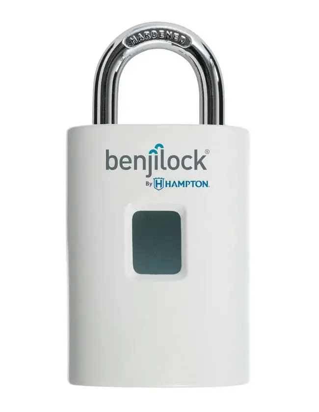 BenjiLock BL50002WH Fingerprint Mini Padlock