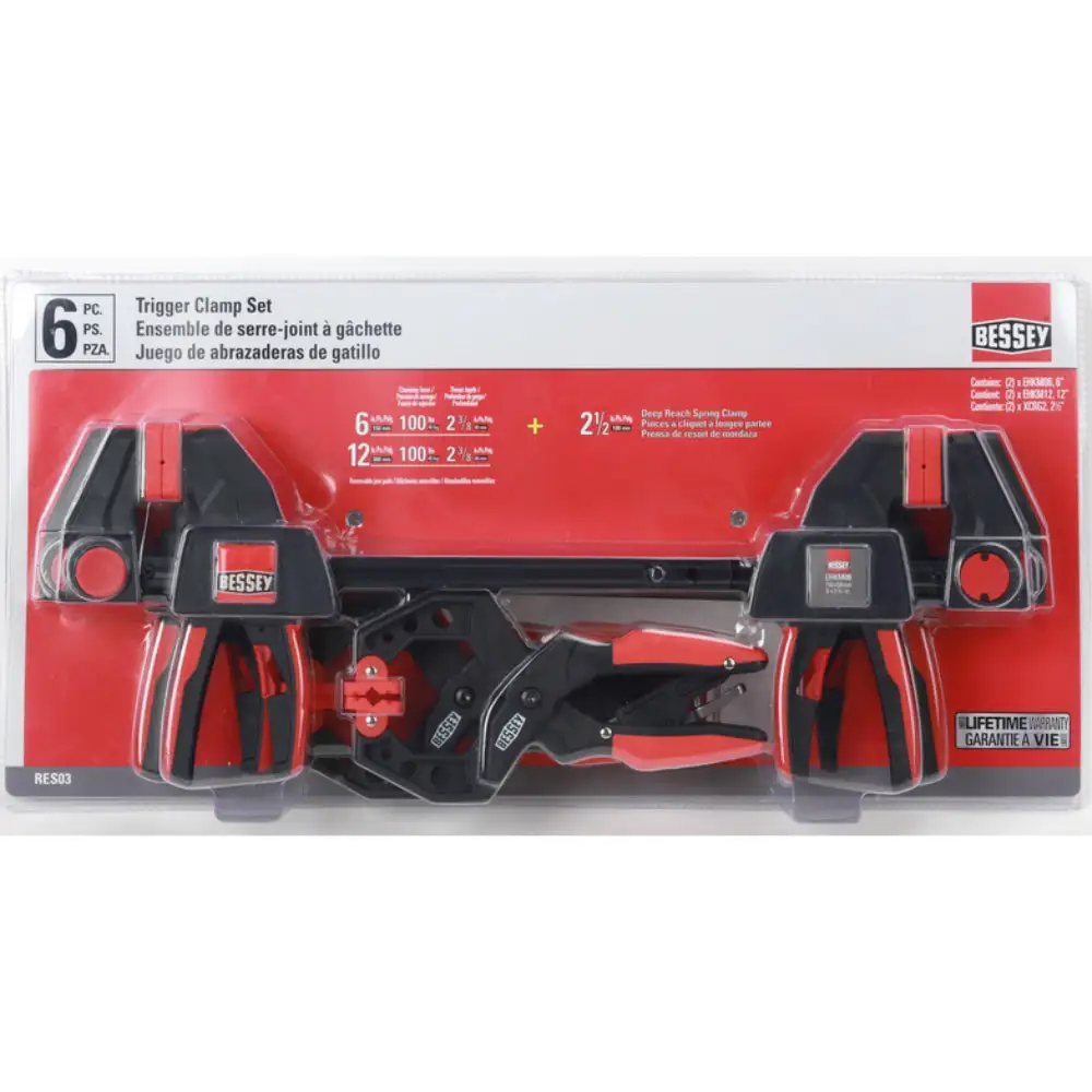 Bessey RES03 Trigger and Spring Combination Clamp Set