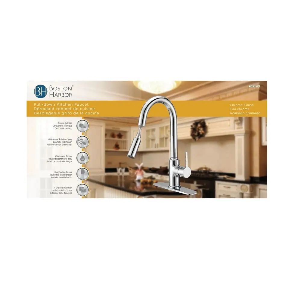 Boston Harbor FP4AF227CP Pull-Down Kitchen Faucet