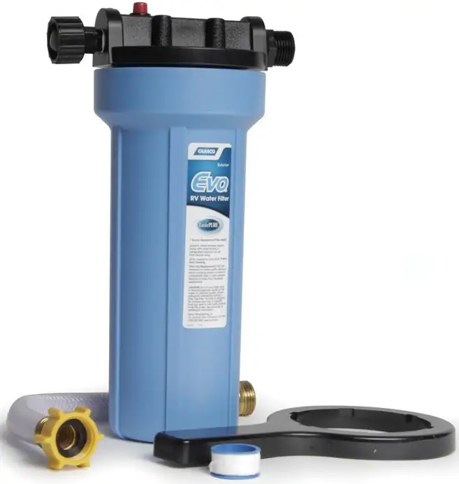 Camco 40631 EVO Water Filter With Housing & Hose Extension