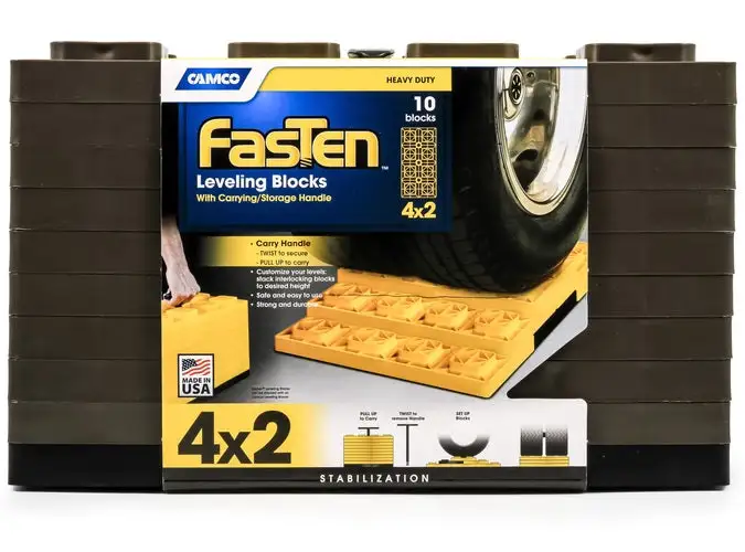 Camco 44525 Fasten Leveling Blocks