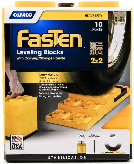 Camco 44512 Fasten Leveling Blocks