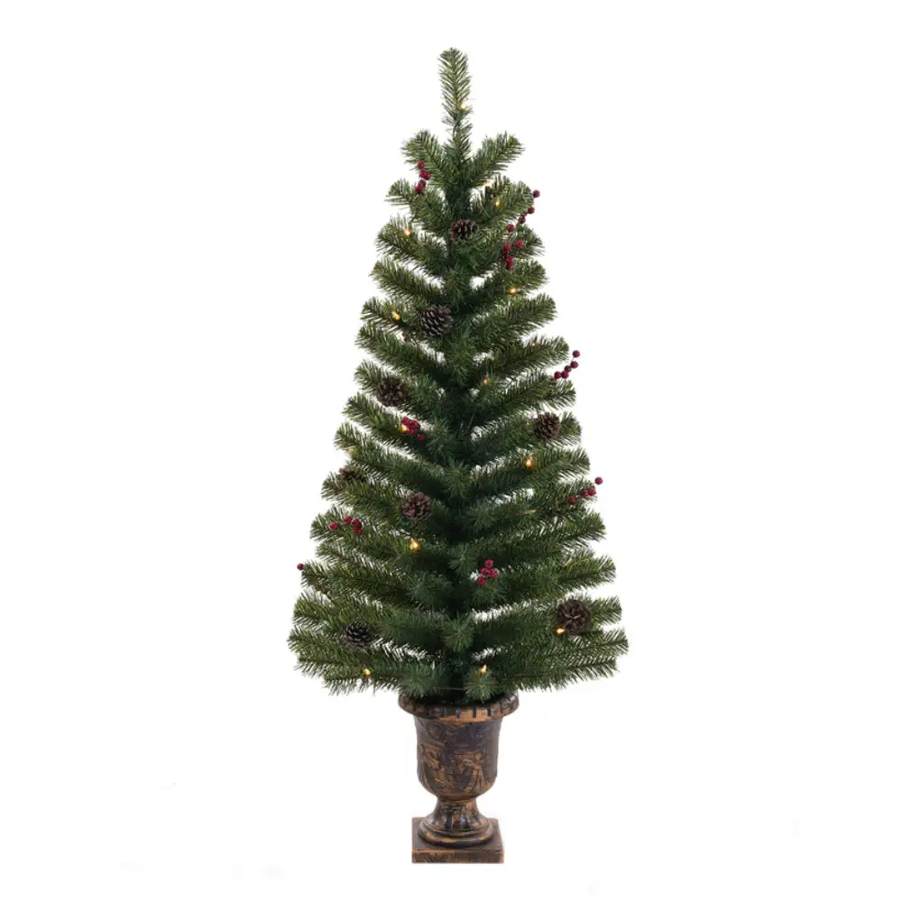 Celebrations J40-135-35LC Clear Prelit Potted Christmas Tree