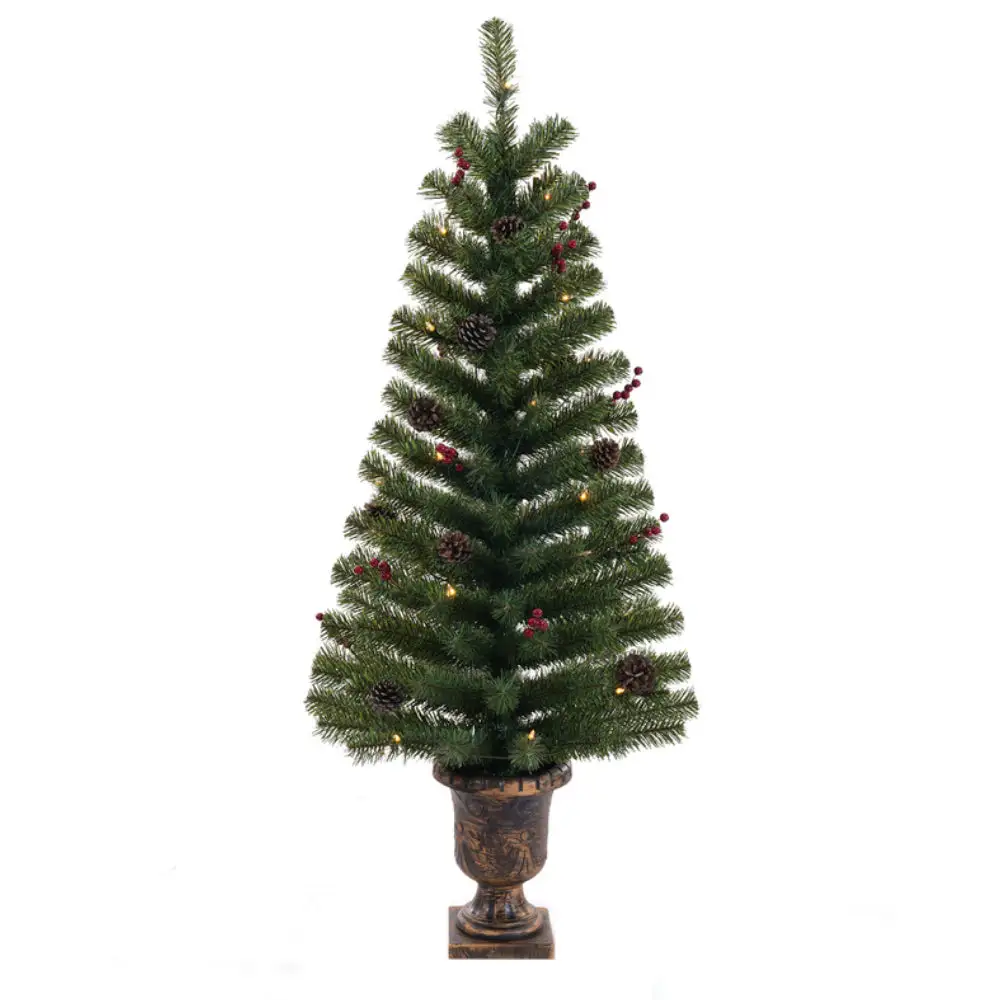 Celebrations J40-135-35LM Multicolored Prelit Potted Christmas Tree