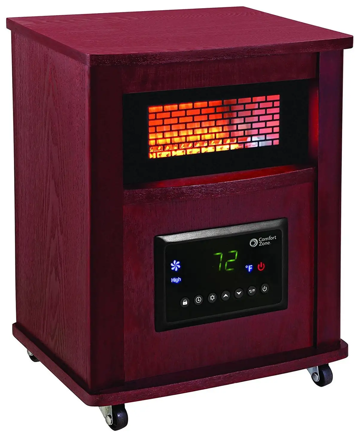 Comfort Zone CZ2032C Infrared Quartz Wood Cabinet Heater