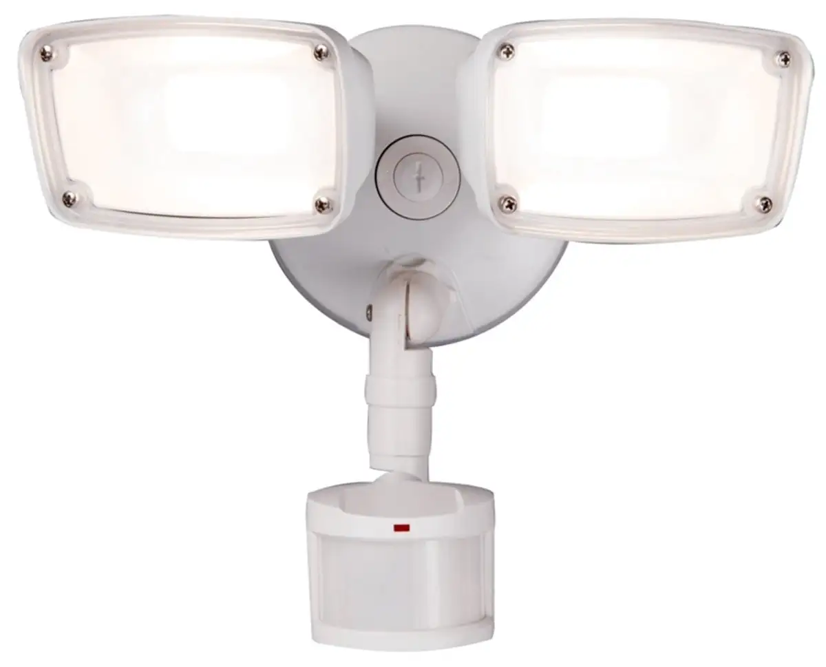 Cooper Lighting MST203T27W Twin LED With Motion Sensor Floodlight