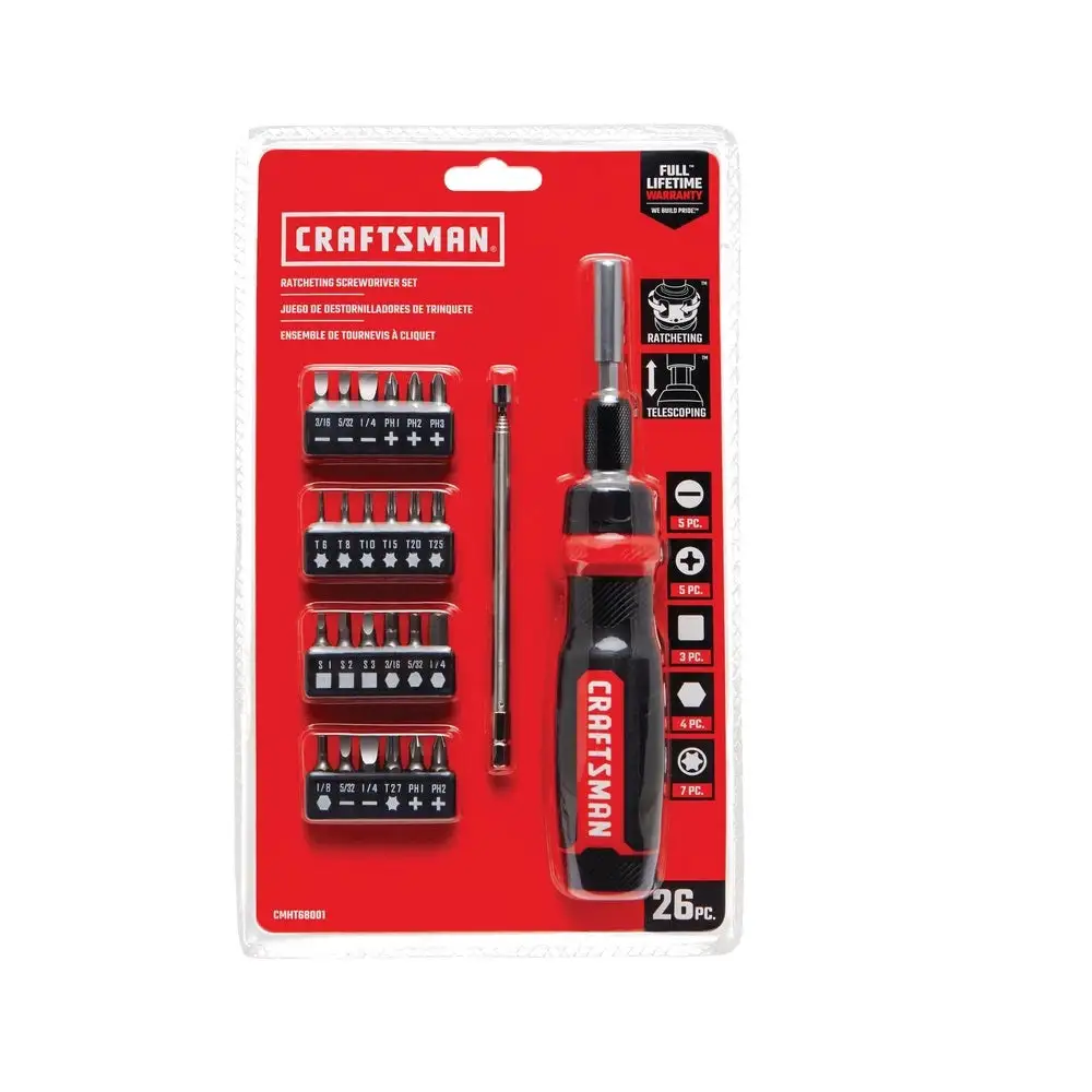 Craftsman CMHT68001 Ratcheting Multi-Bit Driver