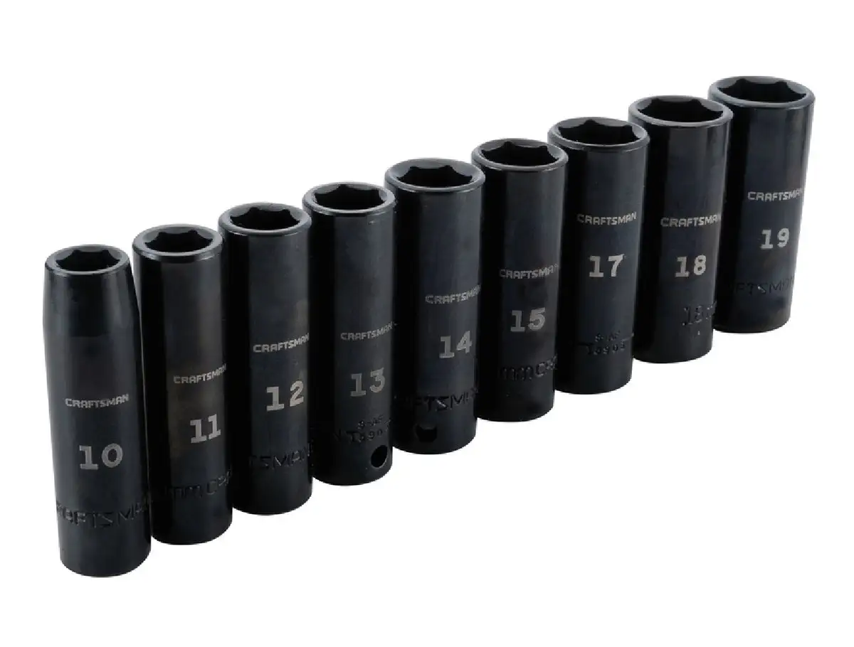 Craftsman CMMT15883 Metric Deep Impact Socket Set