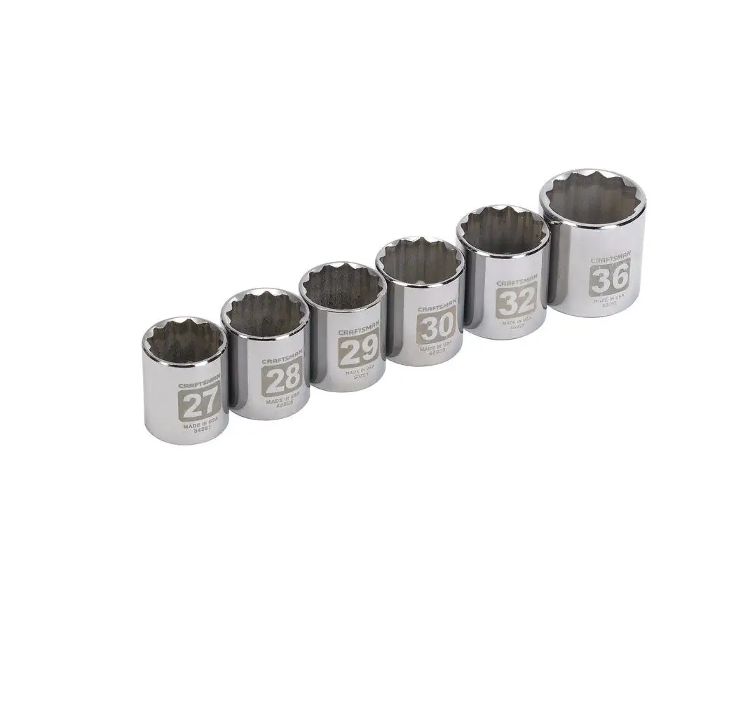 Craftsman CMMT34575 Metric 12 Point Socket Set