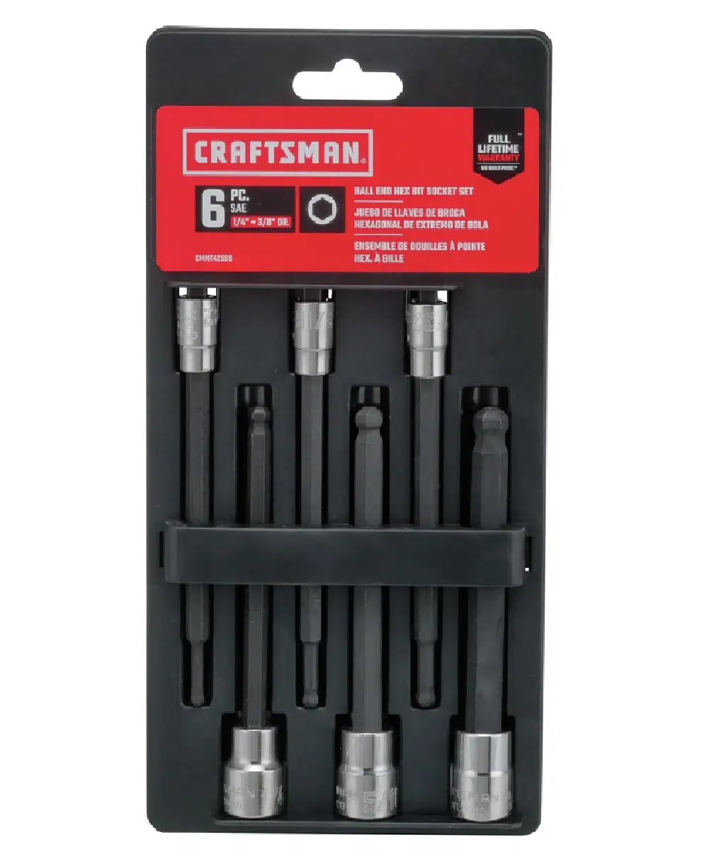 Craftsman CMMT42606 SAE Ball Hex Bit Socket Set