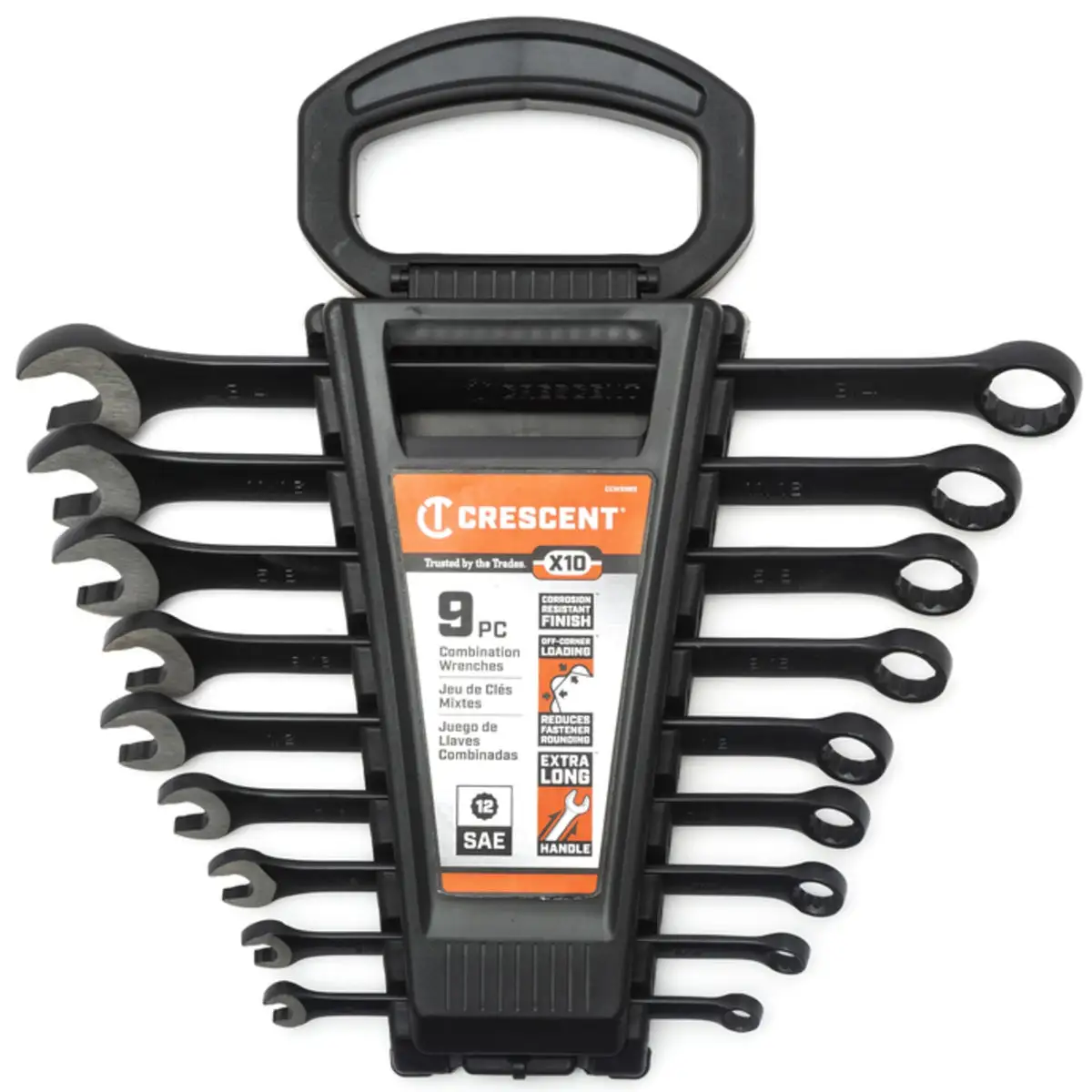 Crescent CCWS9BS X10 SAE Combination Wrench Set