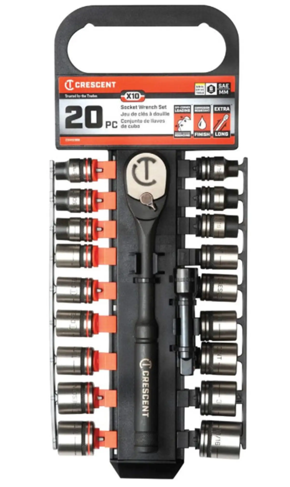 Crescent CSWS38B Metric & SAE Socket Wrench Set