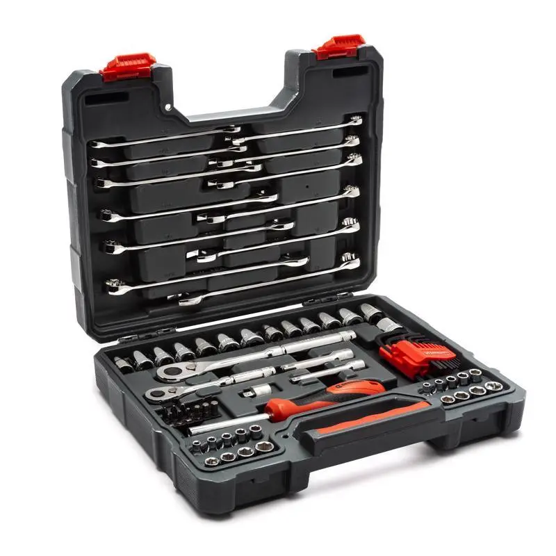 Crescent CTK70MP 3/8 in. drive Metric and SAE 6 and 12 Point Mechanic's Tool Set 70 pc