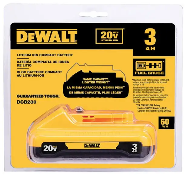 DeWalt DCB230 Lithium-Ion Compact Battery