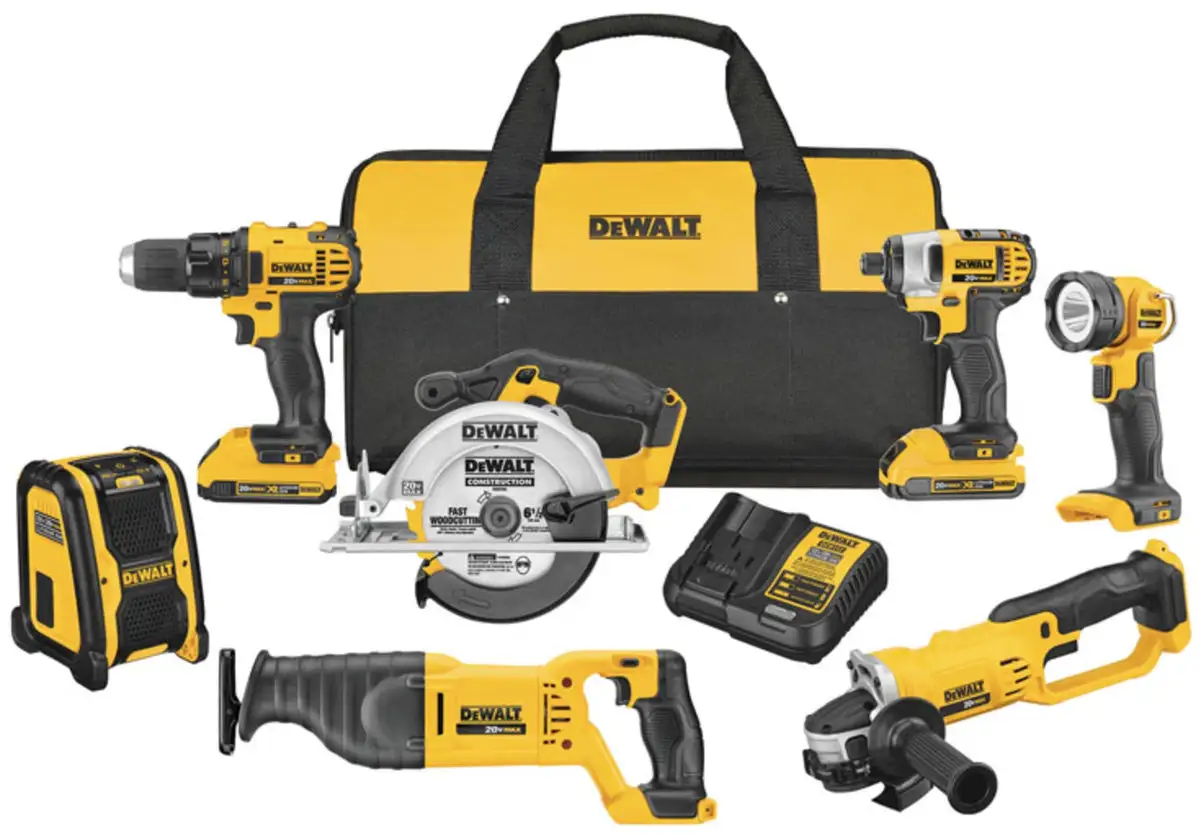 DeWalt DCK720D2 20V MAX Cordless 7 Tool Compact Combo Kit