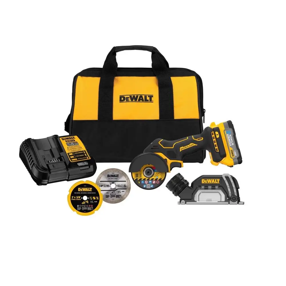 DeWalt DCS438E1 Powerstack Cordless Cut-Off Saw Kit