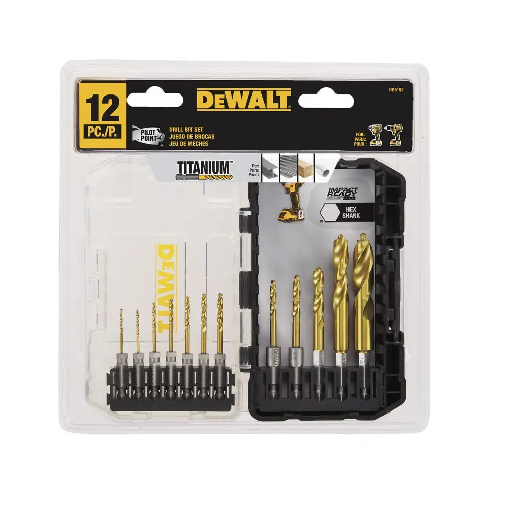 DeWalt DD5152 Pilot Point Drill Bit Set