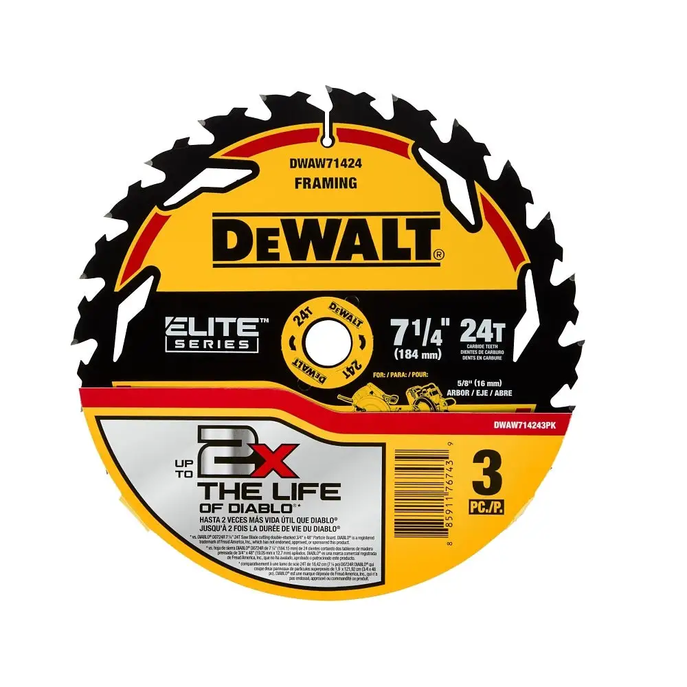 DeWalt DWAW714243PK Elite Circular Saw Blade