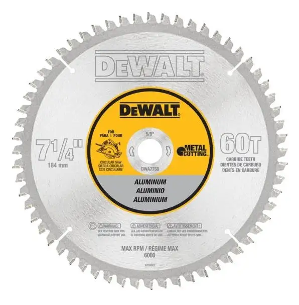 DeWalt DWA7758 Wet & Dry Metal Cutting Saw Blade