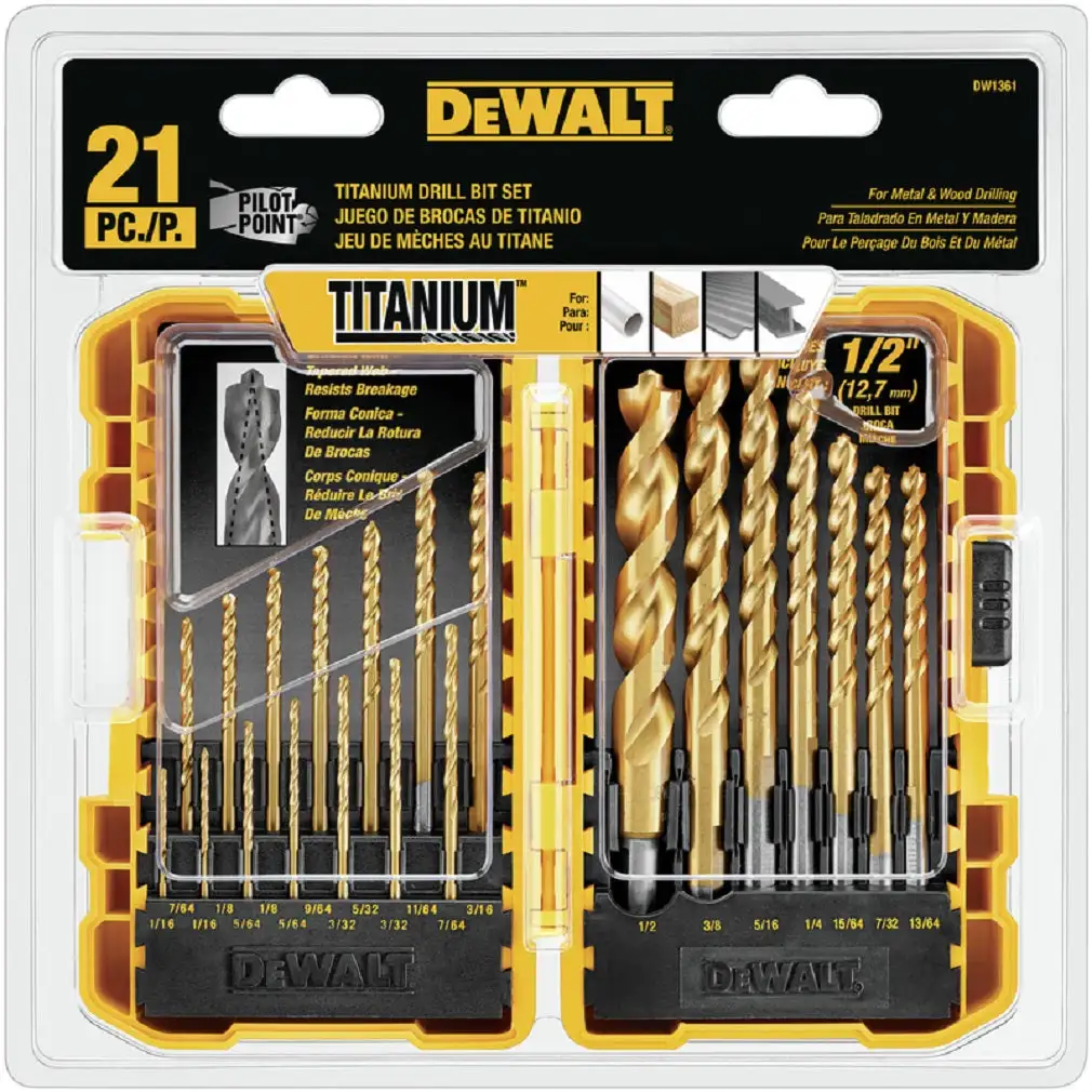 DeWalt DW1361 Pilot Point Drill Bit Set