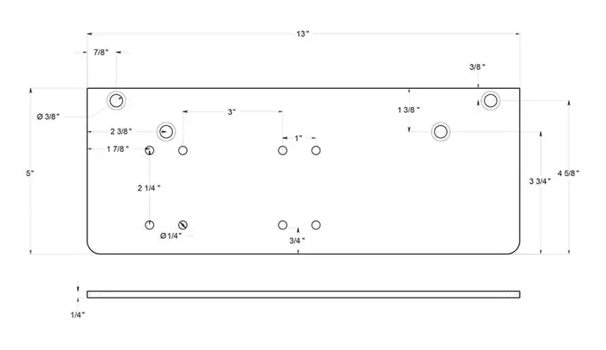 Deltana DP4041P-AL Parallel Arm Installation