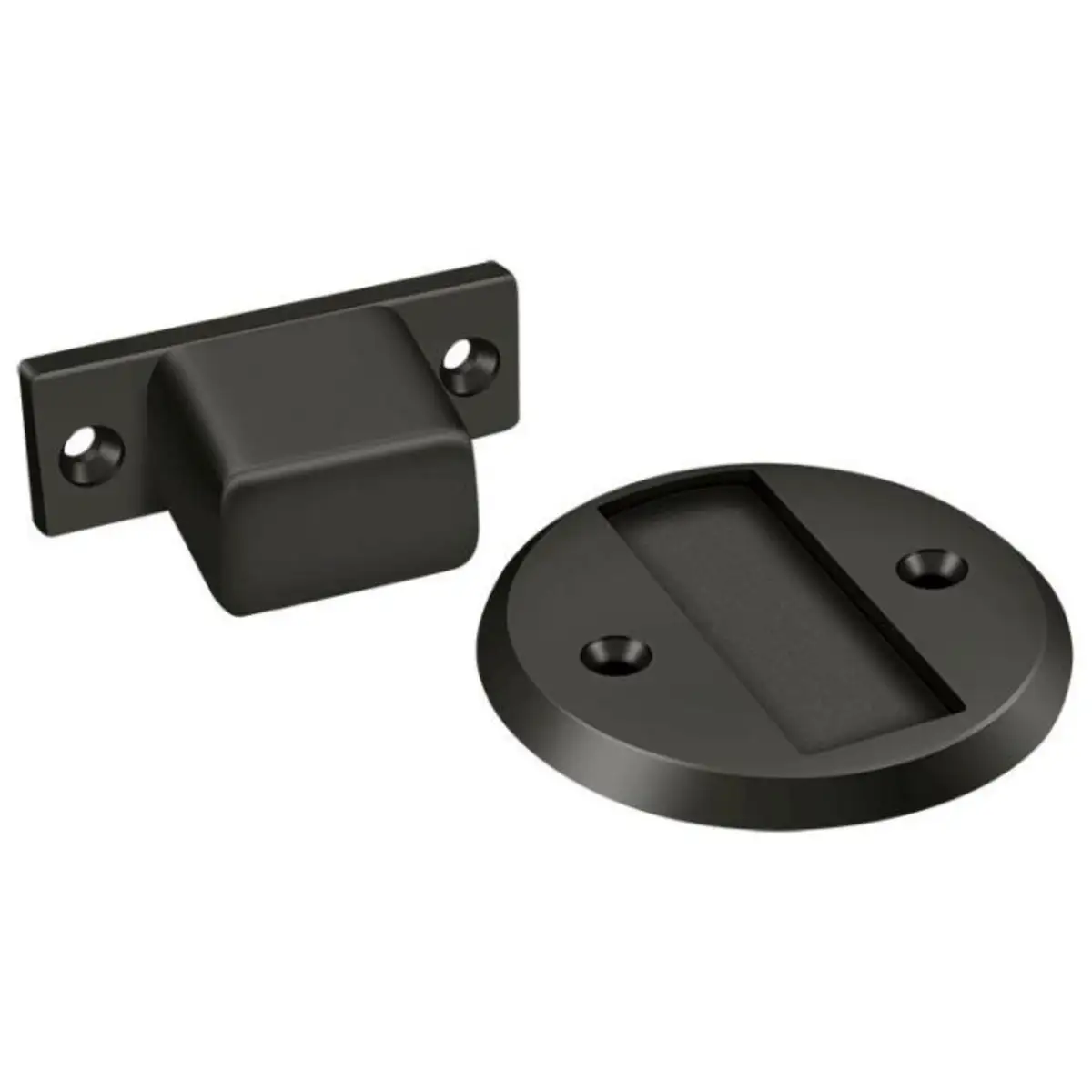 Deltana MDHF25U10B Magnetic Door Holder Flush