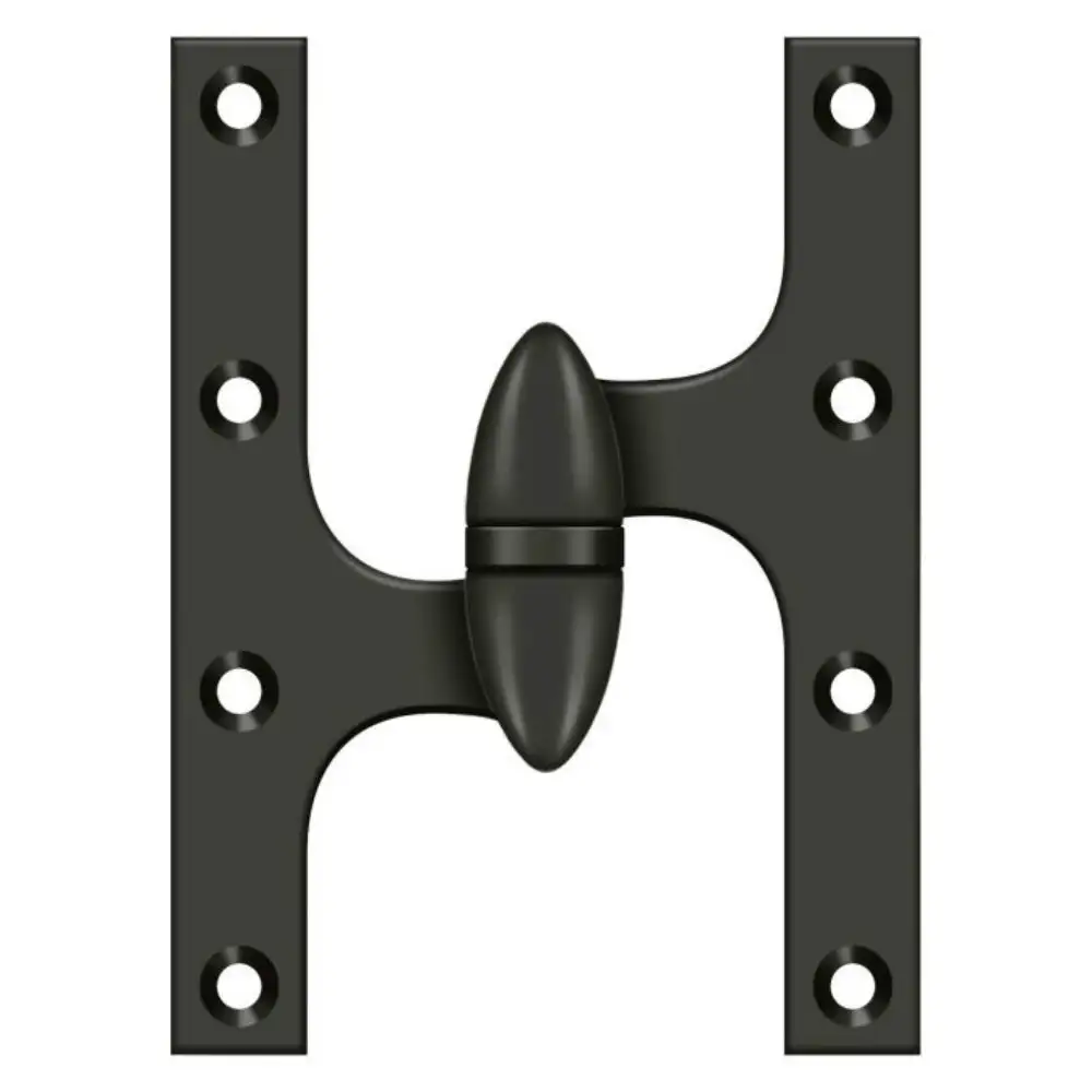 Deltana OK6050B10B-L Olive Knuckle Door Hinges