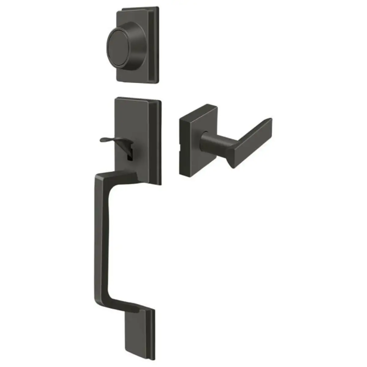 Deltana PRHHDLU10B Highgate Handleset Lever Dummy