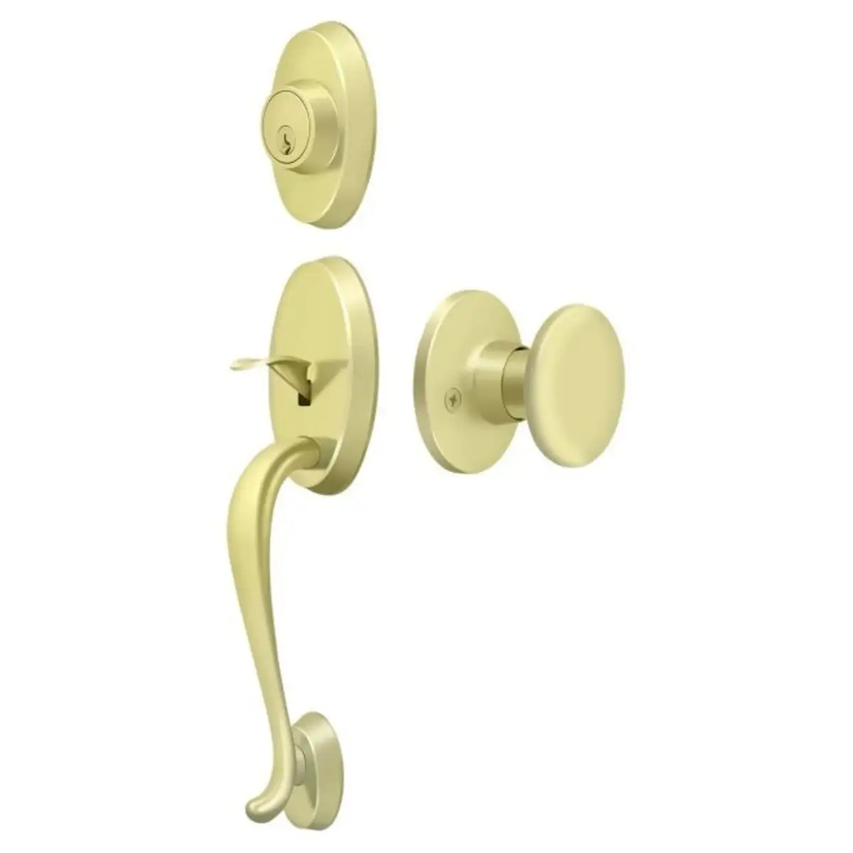 Deltana PRRHRKU3 Riversdale Handleset With Round Knob Entry