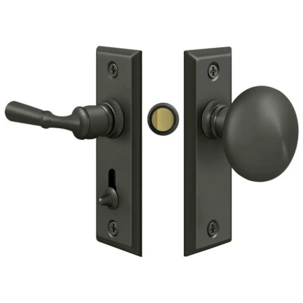 Deltana SDLS480U10B Rectangular Storm Door Latch Tubular Lock