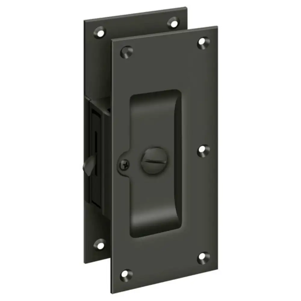 Deltana SDL60U10B Decorative Privacy Pocket Lock