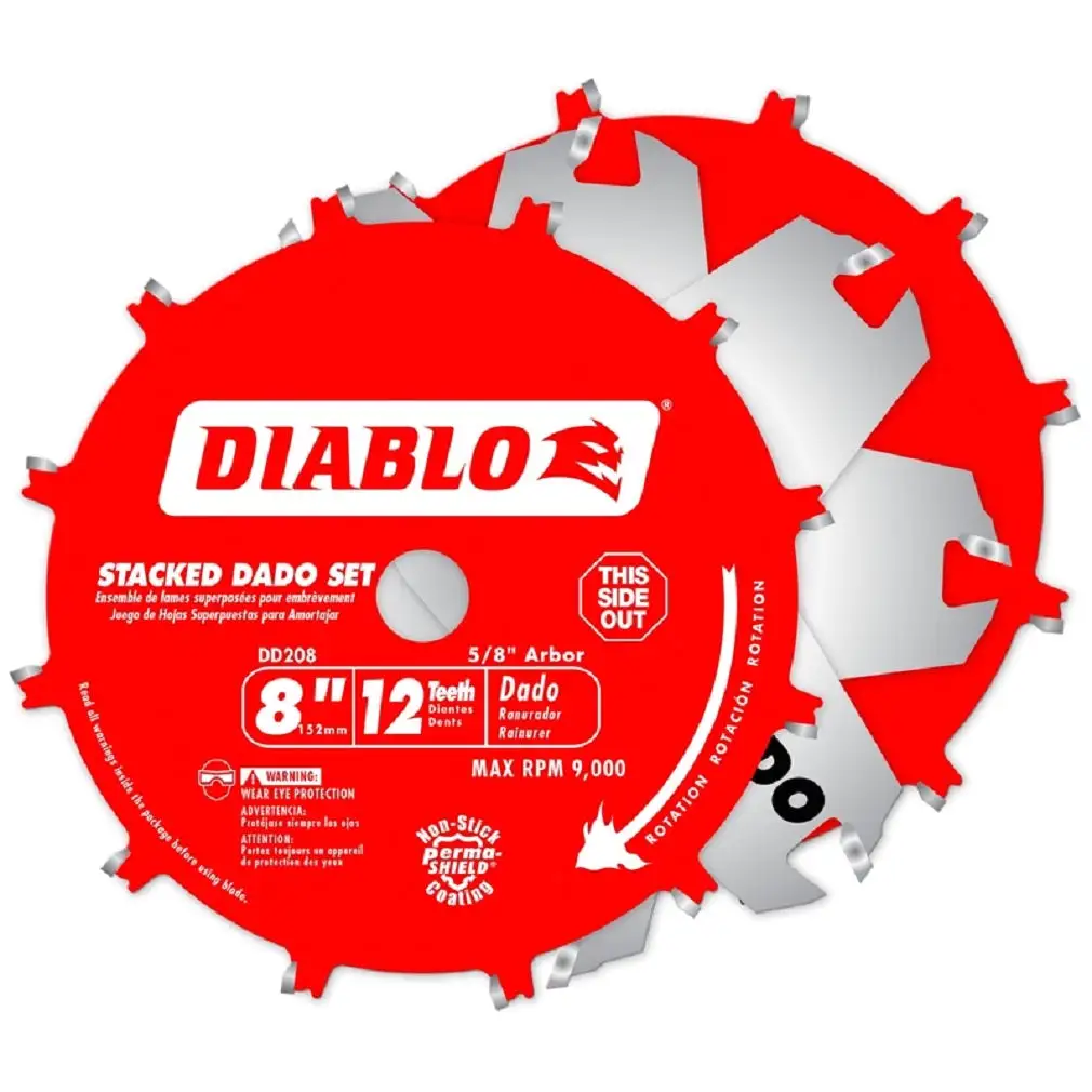 Diablo DD208H Stacked Dado Saw Blade Set