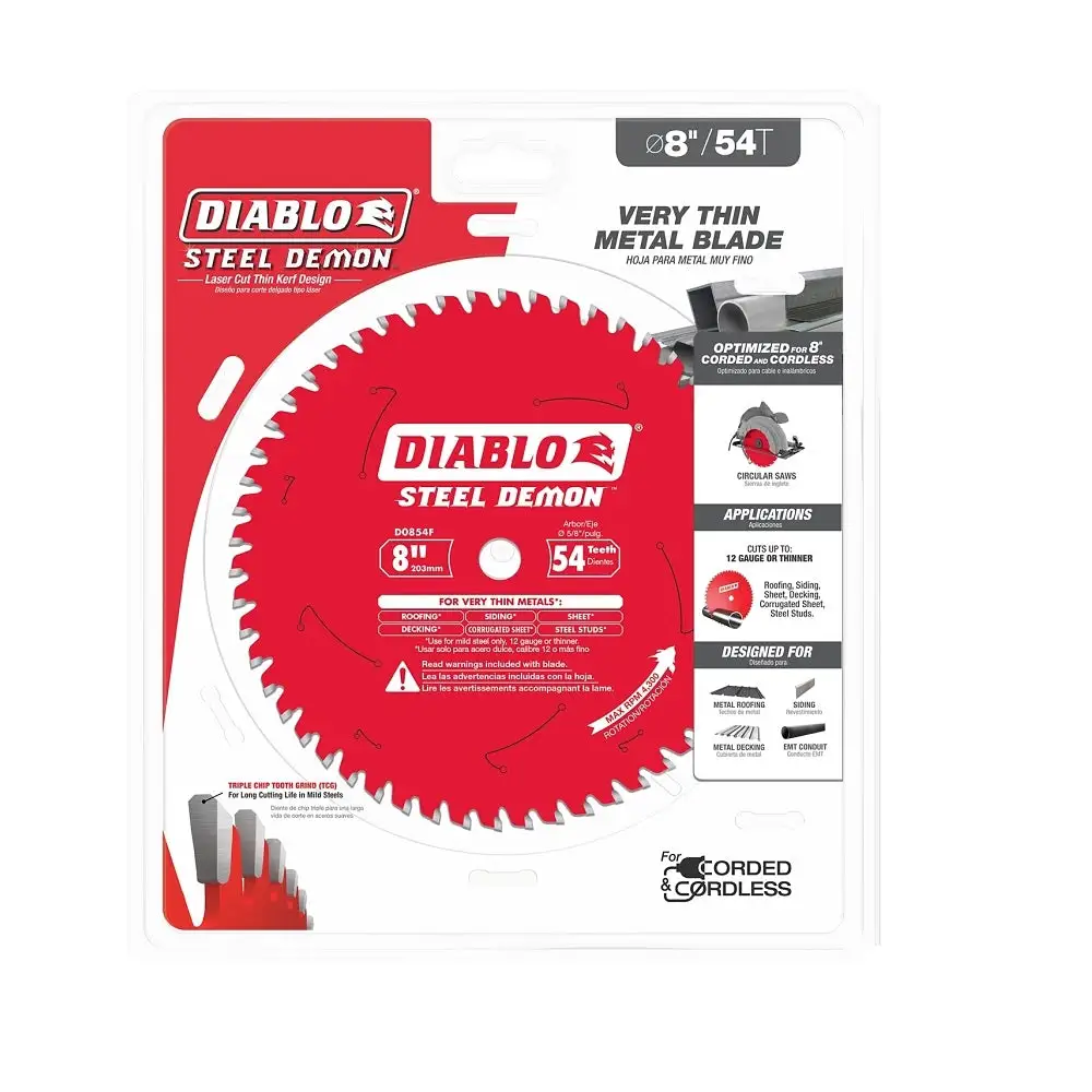 Diablo D0854F Steel Demon Carbide Circular Saw Blade