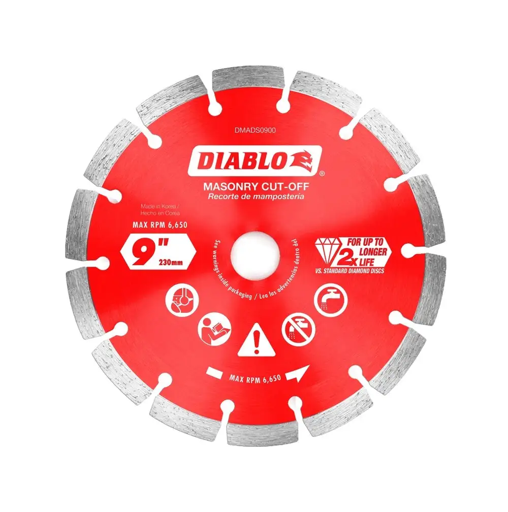 Diablo DMADS0900 Diamond Segmented Cut-Off Discs for Masonry