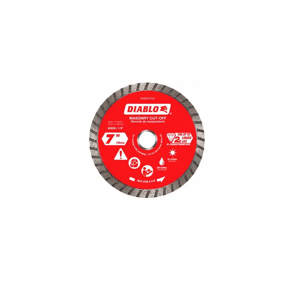 Diablo DMADT0700 Turbo Masonry Cut-Off Disc