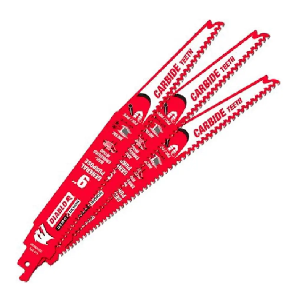 Diablo DS0909CGP3 Demo Demon Carbide Reciprocating Saw Blade