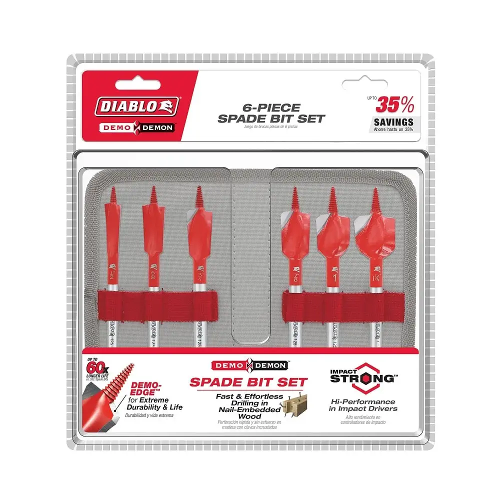 Diablo DSPD4920-S6 Demo Demon Spade Bit Set