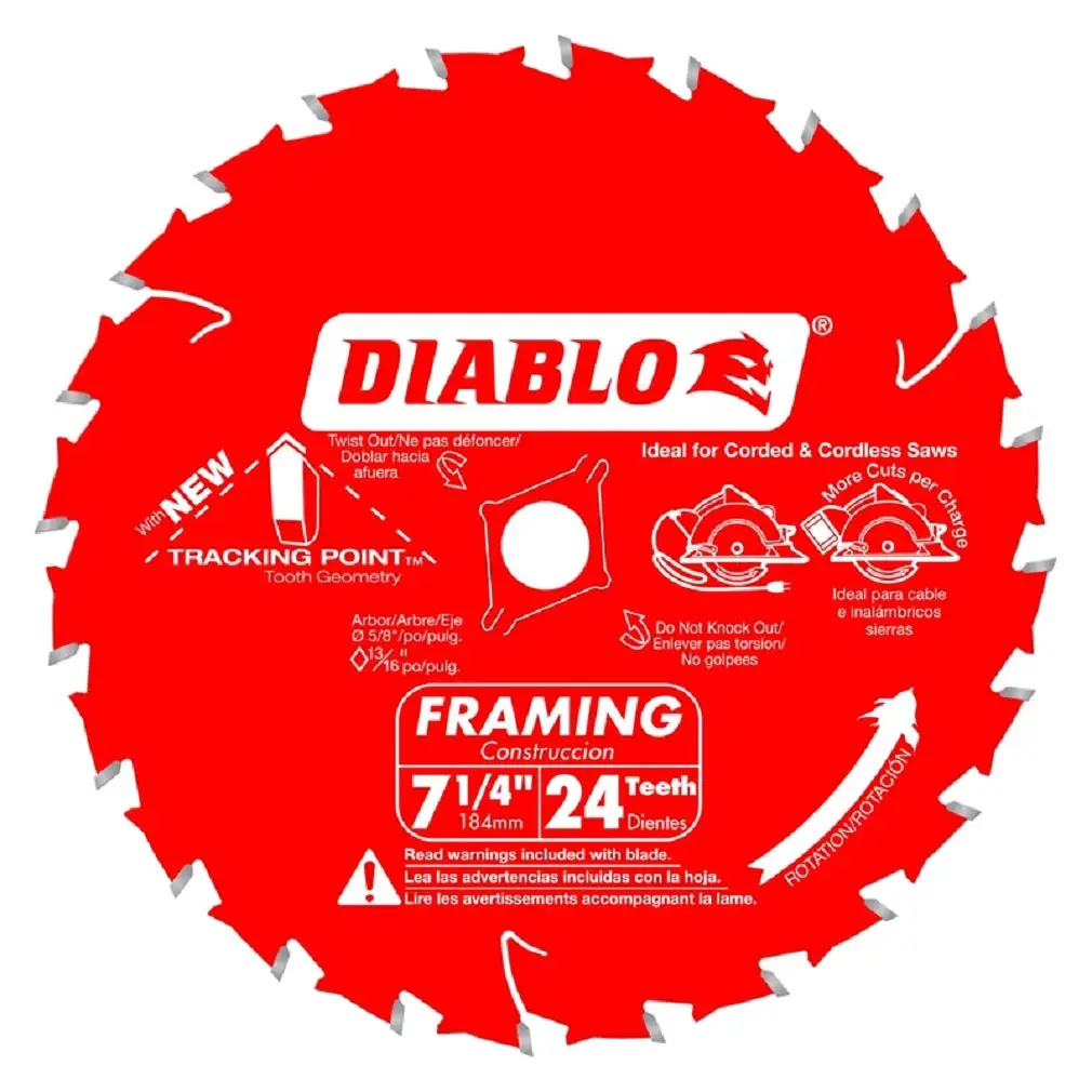 Diablo D0724X3 Tracking Point Framing Saw Blade