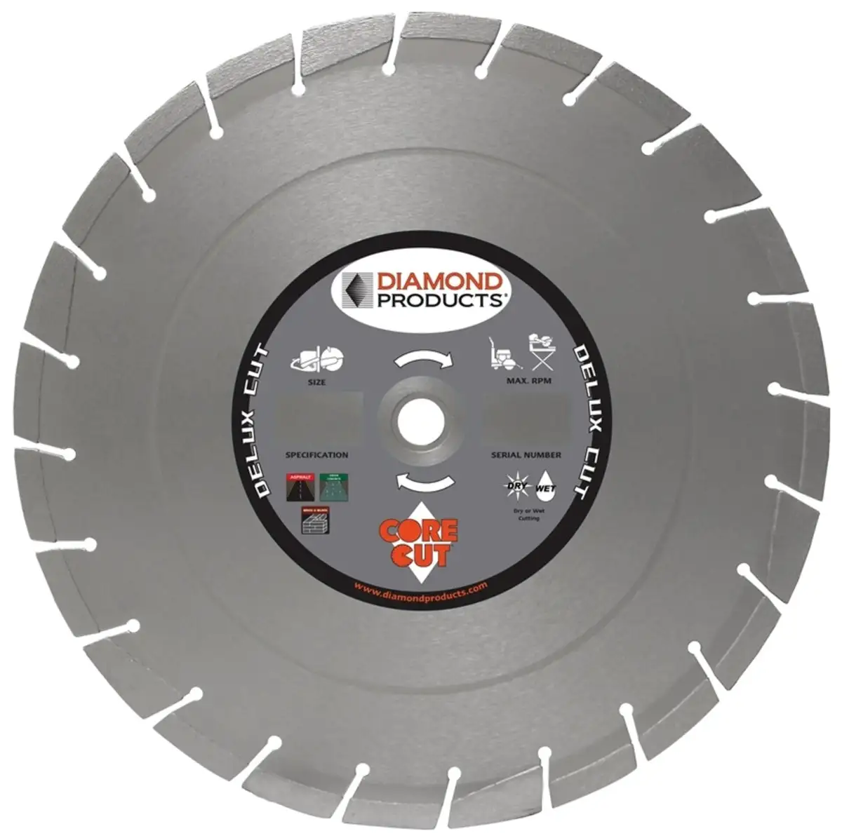 Diamond 50537 Delux-Cut High Speed Diamond Blade