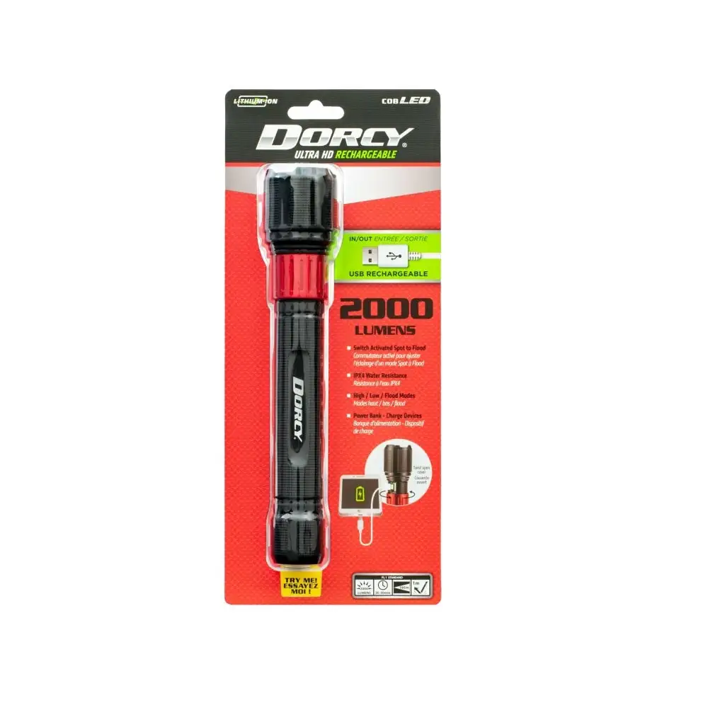 Dorcy 41-4328 Ultra Rechargeable Flashlight With Powerbank