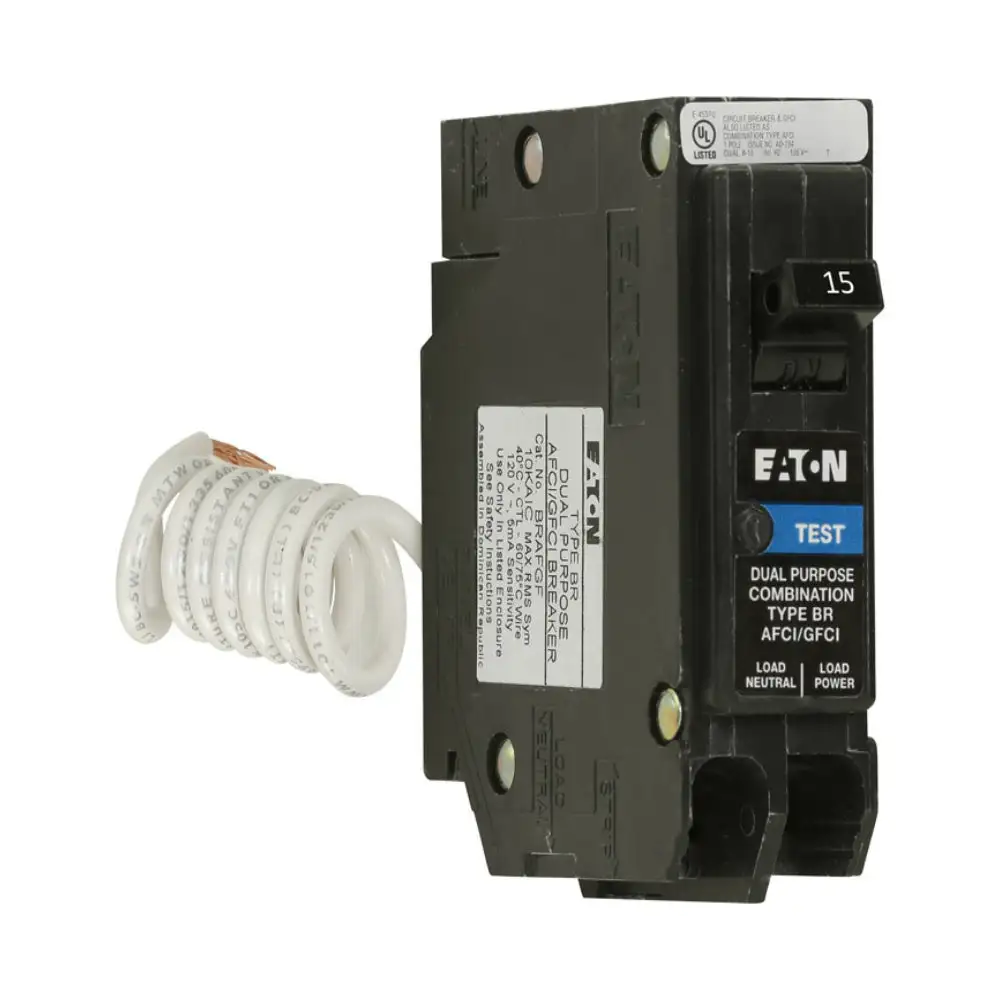 Eaton BRN115DF Circuit Breaker w/Self Test