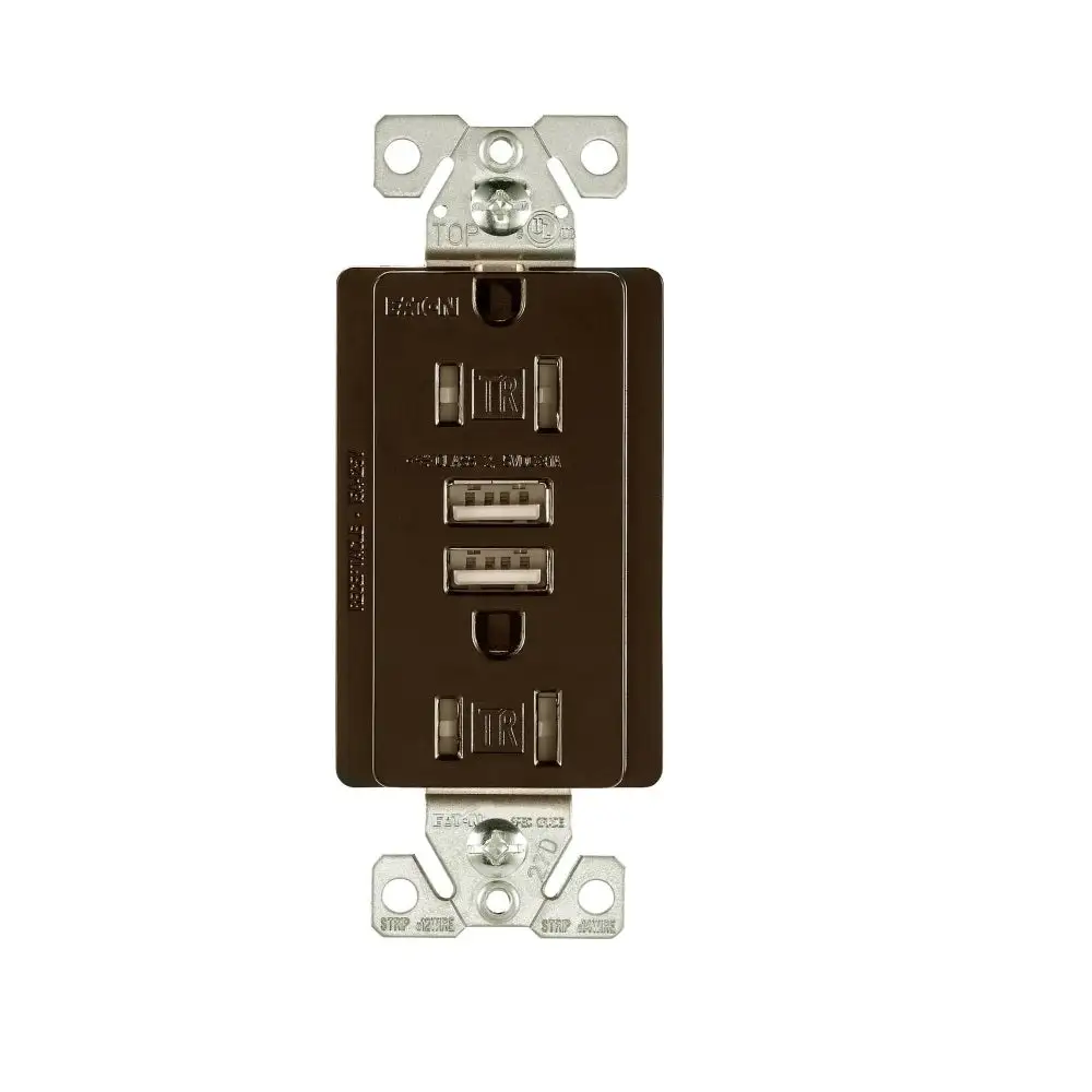 Eaton TR7755RB-KB-L Combination USB Receptacle