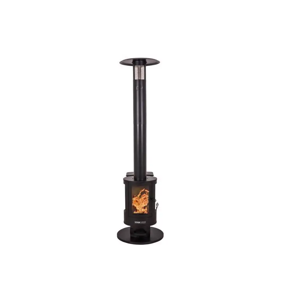 Even Embers HTR1085BS Wood Pellet Freestanding Patio Heater