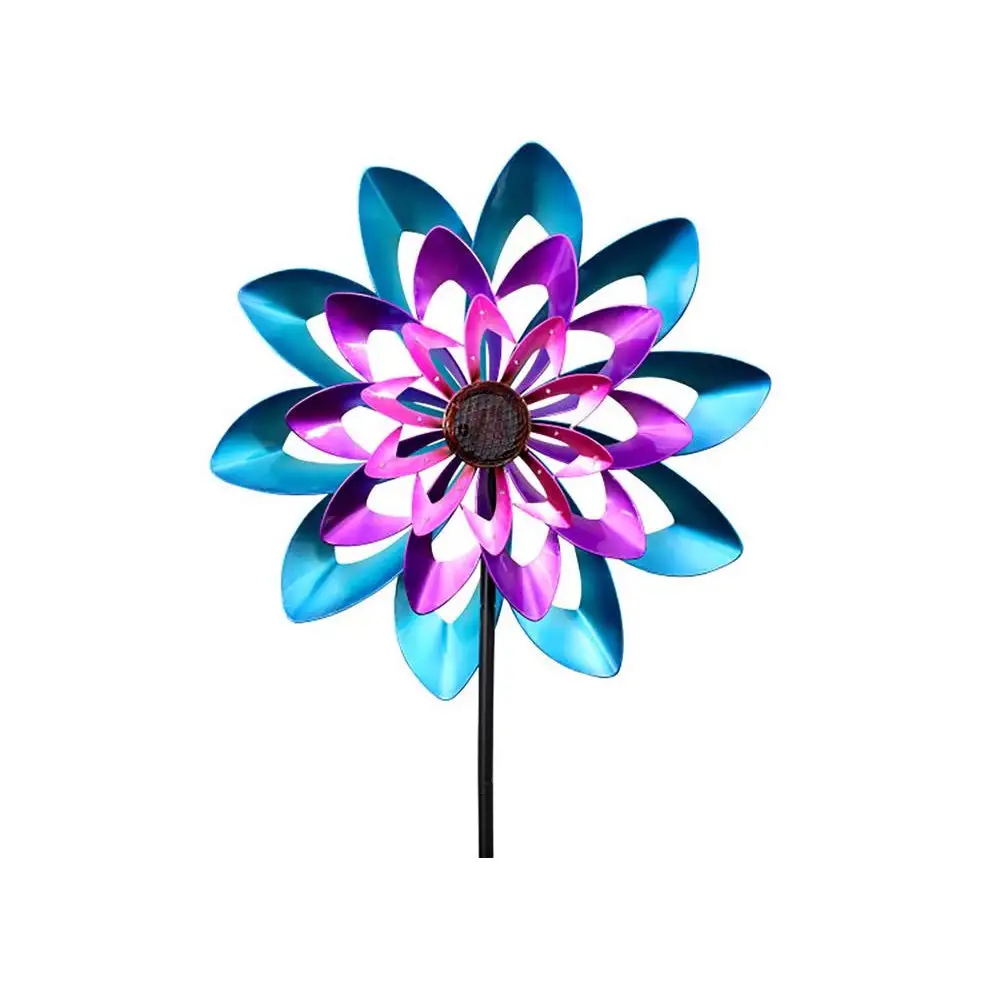 Exhart 19030-RB-A Pinwheel Garden Stake Spinner