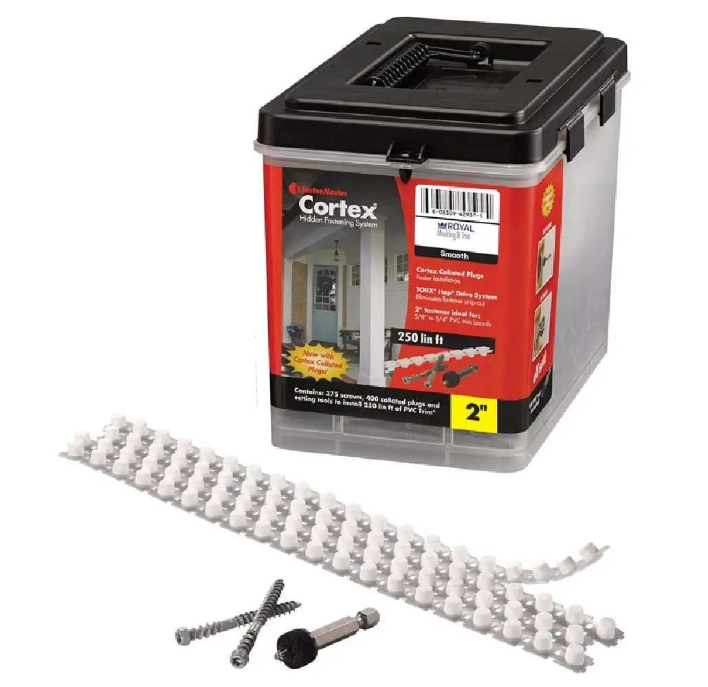 FastenMaster CTXTCL-RY250SM Cortex Trim Screws with Plugs